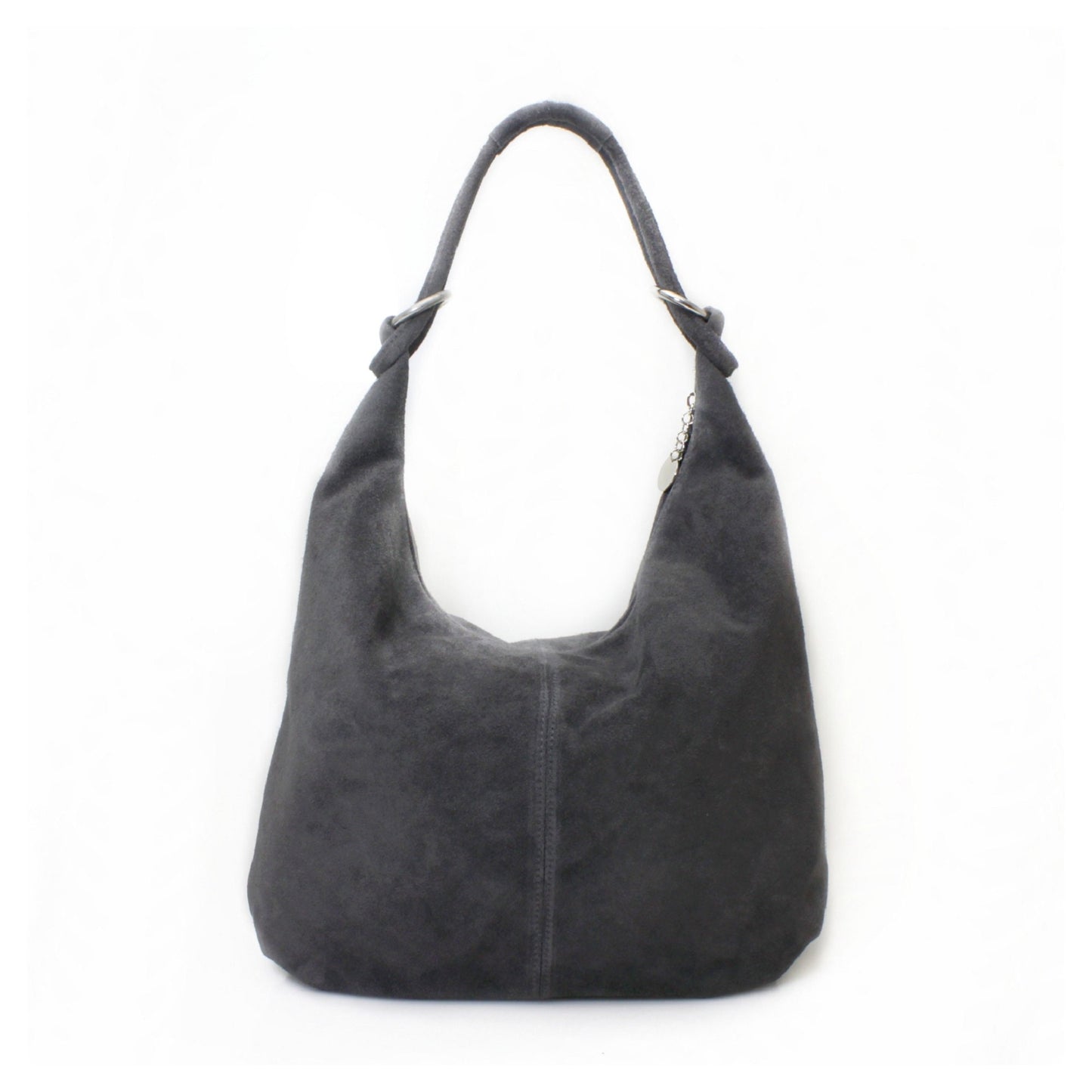 Genuine Suede Leather Large Hobo Shopper